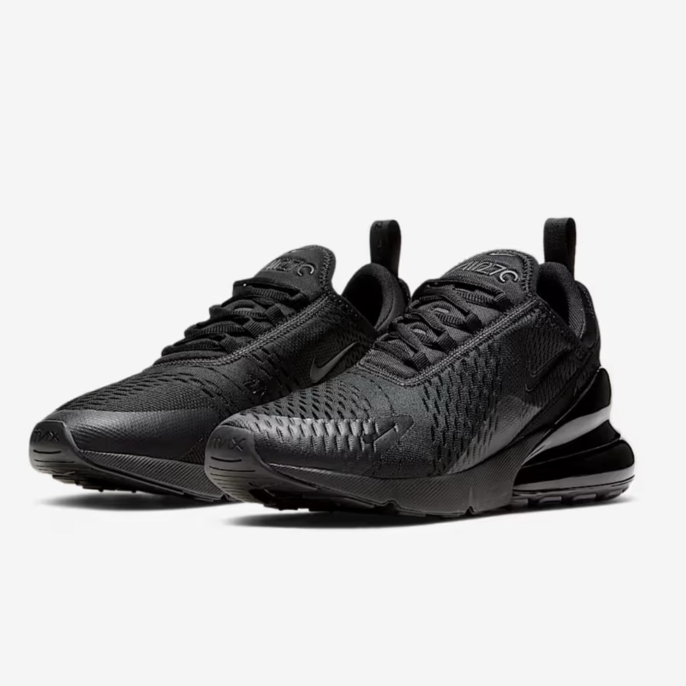 Nike Air Max 270 Triple Black Shoes
Sizes 12.5